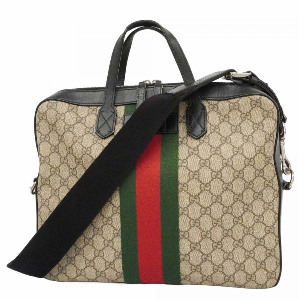 Gucci Web Duffle Bag Gg Coated Canvas #267083G83B